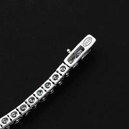 Moissanite Tennis Necklace for Woman Wedding Jewely with Certificate 925 Sterling Sliver Plated 18K White Gold Necklace